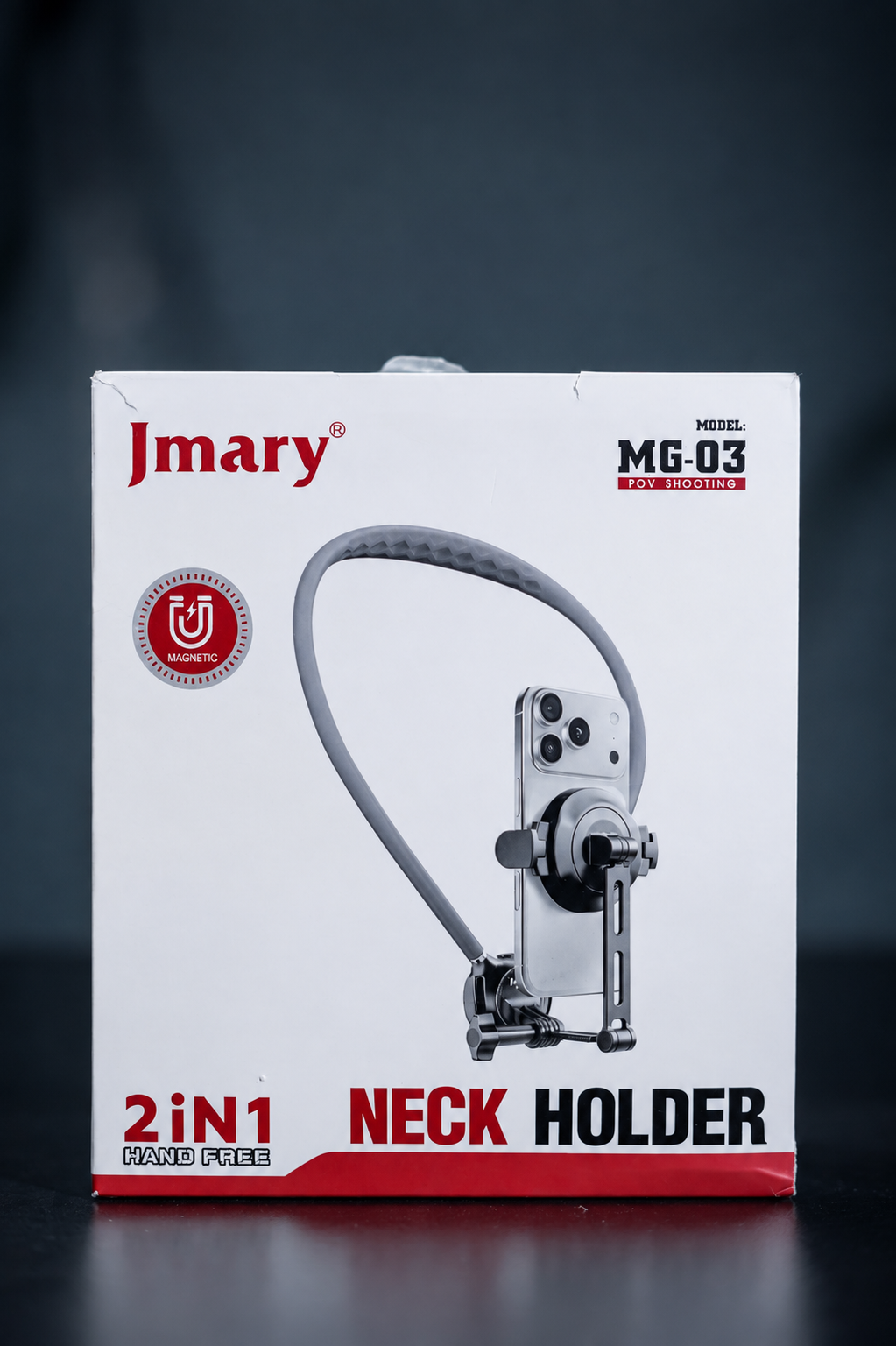 JMARY MG-03 Magnetic Neck Mount Holder for Mobile & Action Camera