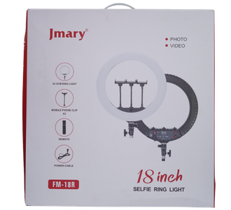 Jmary FM-18R 18 Inch Selfie Ring Light – Blogger Set