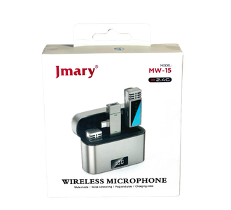 Jmary MW-15 2.4G Wireless Microphone with Charging Case