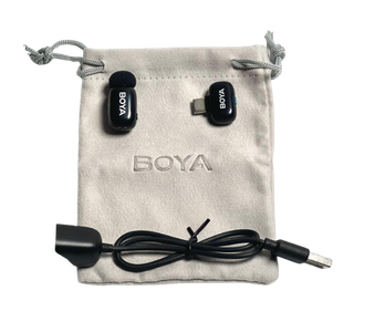 BOYA Mini 2.4GHz Wireless Microphone – USB-C Mini Mic with Noise Cancellation for Android, Vlogging & YouTube