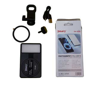 Jmary FM-168R Magnetic LED Photography Fill Light – 10W RGB/CCT Video Light