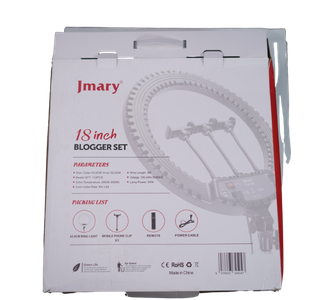 Jmary FM-18R 18 Inch Selfie Ring Light – Blogger Set