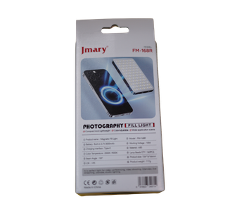 Jmary FM-168R Magnetic LED Photography Fill Light – 10W RGB/CCT Video Light