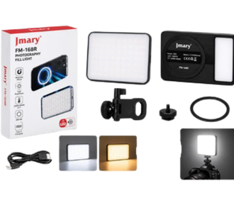 Jmary FM-168R Magnetic LED Photography Fill Light – 10W RGB/CCT Video Light